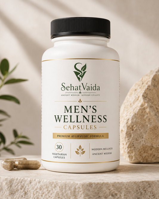 Men’s Wellness Capsules – 30 Vegetarian Capsules | Ayurvedic Wellness Supplement | Velora Ayurved
