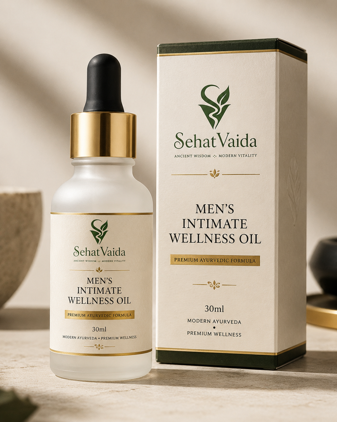 Men’s Intimate Wellness Oil – 30ml | Ayurvedic Wellness Massage Oil | Velora Ayurved