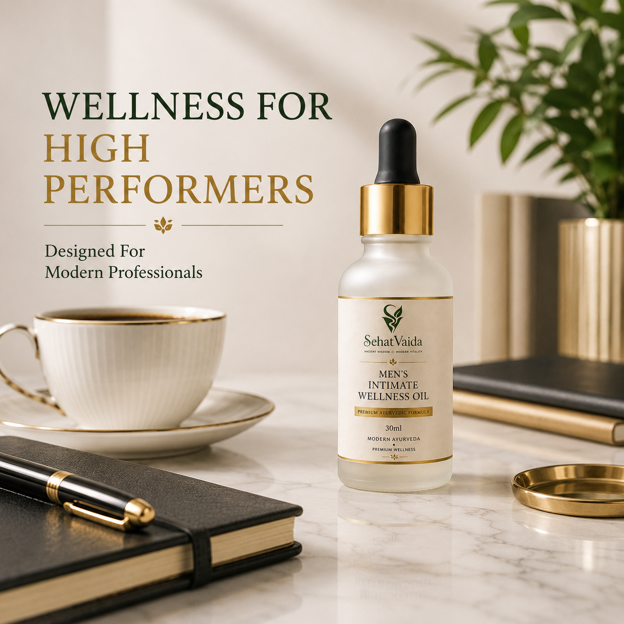 Men’s Intimate Wellness Oil – 30ml | Ayurvedic Wellness Massage Oil | Velora Ayurved