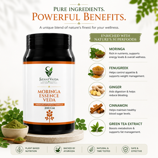 Moringa Essence Veda – 200g | Moringa Wellness Blend | Velora Ayurved